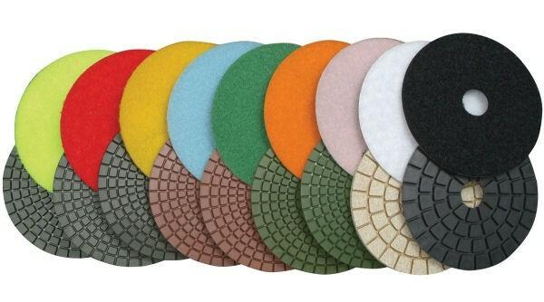 Diteq 4 Wet Polishing Pads for Handheld Grinder
