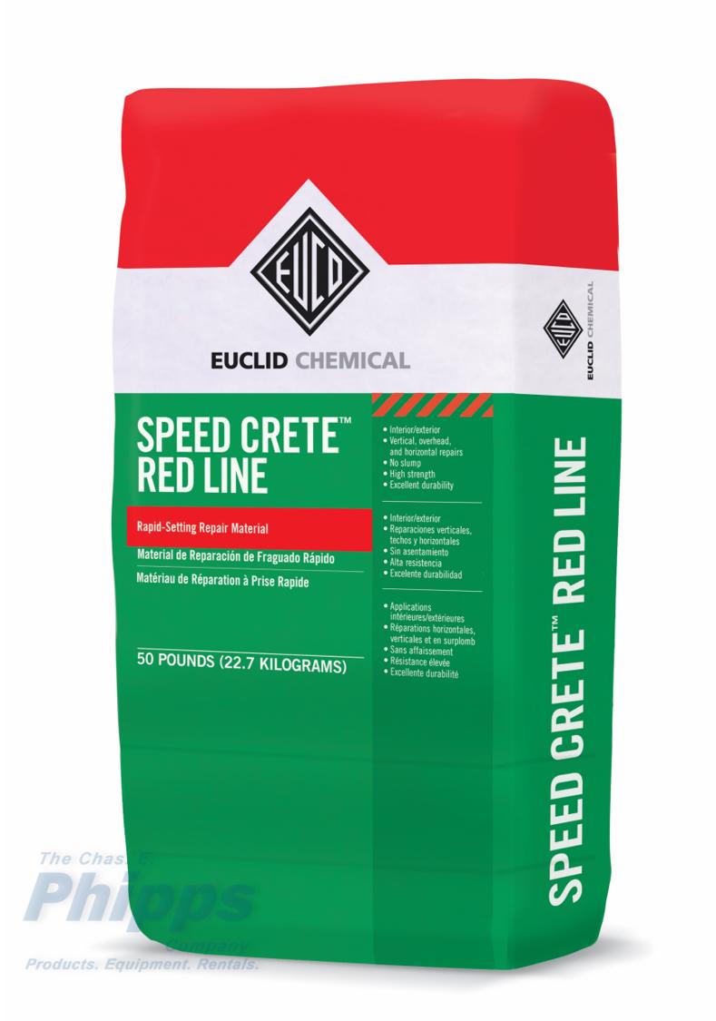 Euclid Chemical Speed Crete Red Line 50lb Bag | Chas. E. Phipps