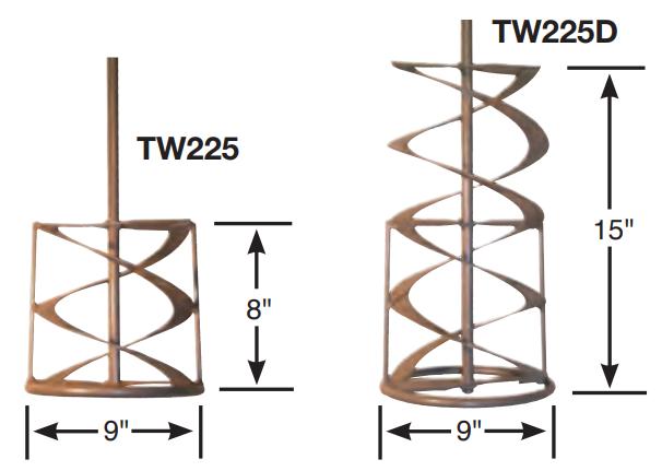 PORTAMIX MEGA HIPPO Mixing Paddles, TW225 and TW225D