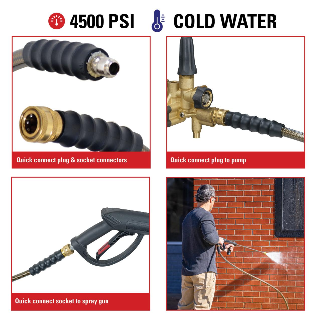  Simpson Monster Hose 41030 – 3/8 in. x 100 ft. x 4500 PSI Cold Water Replacement/Extension Hose 