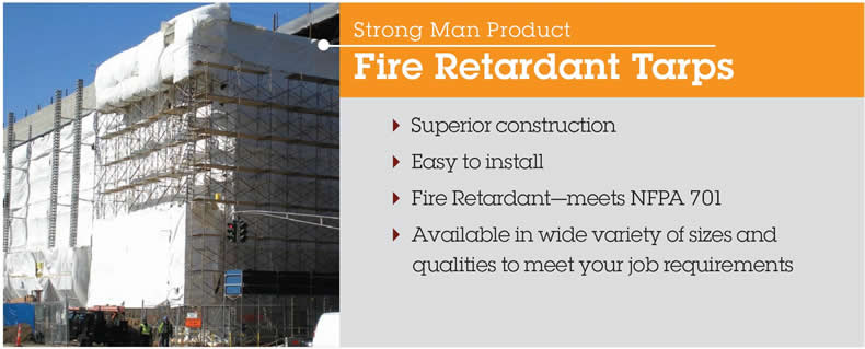 Strong Man Building Tarps