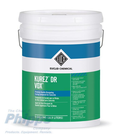 Euclid Chemical Kurez DR Vox Dissipating Curing Compound | Chas. E