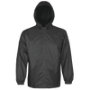 Hooded Jacket - Solid Black | Viking Outwear