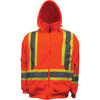Safety Fleece Hoodies, Sealed Cell Pocket, Reflective Chest  Strap - Fluorescent Orange  | Viking Outwears