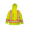 Waterproof/Breathable Safety Jacket - Zip Slash Pockets - Fluorescent Green  | Viking Outwears