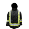 ThermoMAXX® Insulated 34" Long Hooded Safety Parka - Black  | Viking Outwears