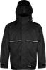 Hooded Jacket, Zip Slash Pockets - Black   | Viking Outwears