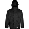 Hooded Jacket, Zip Slash Pockets - Black   | Viking Outwears