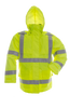 Hooded Safety Jacket - Fluorescent Green  | Viking Outwears