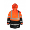 ThermoMAXX® Insulated 34" Long Hooded Safety Parka - Fluorescent Orange  | Viking Outwears