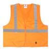 Safety Vest, Front Zipper Closure - Fluorescent Orange | Viking Outwear