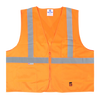Safety Vest, Front Zipper Closure - Fluorescent Orange | Viking Outwear