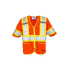 Safety T-Vest, Front Zipper Closure, 4 Pockets - Fluorescent Orange | Viking Outwear