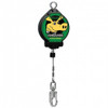 Galvanized Cable SRL w/ Swivel Top, Swivel Snap Hook & Carabiner | Lightweight |