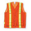 Supervisor Safety Vest W/ Full Mesh Back (Orange) | Big K Clothing