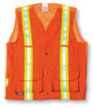Supervisor Safety Vest W/ Full Mesh Back (Orange) | Big K Clothing