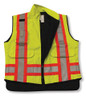 Poly/Cotton Supervisor Safety Vest (Lime Green) | Big K Clothing