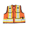 Orange Poly/Cotton Supervisor Safety Vest | Big K Clothing