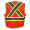 Polyester Orange Safety Vest | Big K Clothing