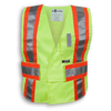 Lime Green Poly/Cotton Traffic Safety Vests | Big K Clothing