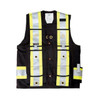 Black 600 Denier Poly Surveyor Safety Vest | Big K Clothing