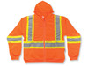 Hi-Vis 100% Poly Zip-Up Safety Hoodie - CSA, Class 2 - Big K - 3553 Orange