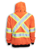 Orange 100% Polyester Heated Hoodie