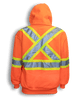 Orange Poly Hoodie with Detachable Hood