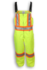 Lime Poly/Cotton Traffic Safety Overalls