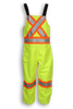 Lime Poly/Cotton Traffic Safety Overalls
