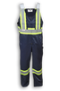 Navy Blue Poly/Cotton Traffic Safety Overalls