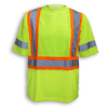 Lime 100% Polyester Traffic Safety T-Shirt
