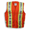Orange Cotton Supervisor Safety Vest