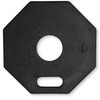 11 lb Black Rubber Octagon Delineator Base