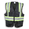 100% Polyester Mesh and Zipper Safety Vest