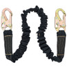 Welders Shock Absorbing Lanyard - Kevlar W/ POY Core - Single Leg - Weight Capacity 130 to 310 Lbs - 6'