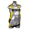 Velocity Full Body Harnesses - Black/Yellow Webbing w/ Red Core, PT Chest/TB Legs