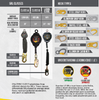 Halo Cable SRL - Alumninum Housing with 3/16" Galvanized Cable, Swivel Top, Snap Hook, Tag Line, Shock Pack, and Boot Cover