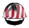 Dom Rachet Hard Hat with Bald Eagle on US Flag Graphic | CSA, Type 1 | Dynamic