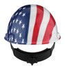 Stromboli Hard Hat with Type 1 Rachet Bald Eagle on US Flag Graphic | CSA, Type 1 | Dynamic