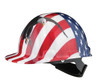 Stromboli Hard Hat with Type 2 Rachet Bald Eagel on US Flag Graphics | CSA, Type 1 | Dynamic