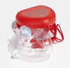 Dynamic First Aid C.P.R. Mask One Way Valve, Oxygen Inlet in Plastic Container