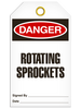 Danger - Rotating Sprockets