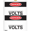 Bilingual Danger Â _____ Volts Tag