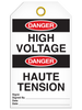 Bilingual Danger Â High Voltage Tag