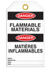 Bilingual Danger Â Flammable Materials Tag