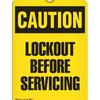 Caution - Lockout Before Servicing