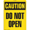 Caution  Do Not Open Tag