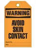 Warning  Avoid Skin Contact Tag