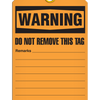 Warning  Machine Damaged Do Not Touch Tag